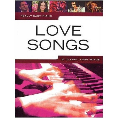 Книга с нотами для клавишных Песни о любви